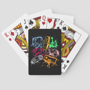Video Game Console Controllers Retro 80's 90's Arc Playing Cards