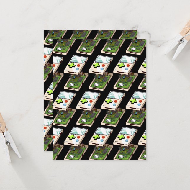 Video game console pattern. (Front/Back In Situ)