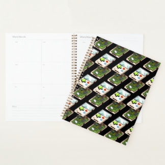 Video game console pattern. planner