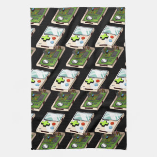 Video game console pattern. tea towel