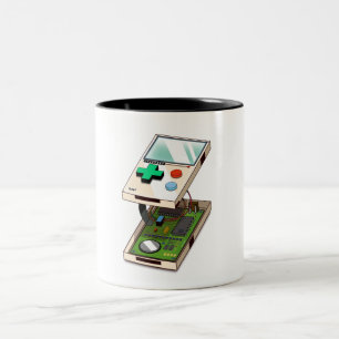Video game console pattern. Two-Tone coffee mug