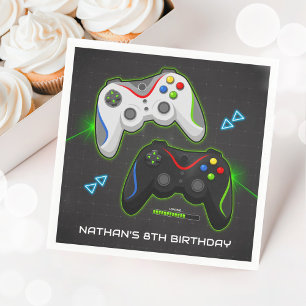 Video Game Controller Birthday Party Gamer Napkin