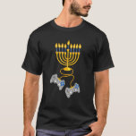 Video Game Controller Chanukah 2022 Hanukkah Menor T-Shirt<br><div class="desc">Video Game Controller Chanukah 2022 Hanukkah Menorah Candles</div>
