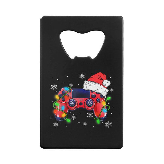 Video Game Controller Christmas Santa Hat Gamer Bo (Front)