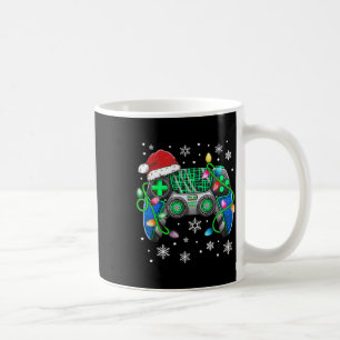 Video Game Controller Christmas Santa Hat Gamer Bo Coffee Mug