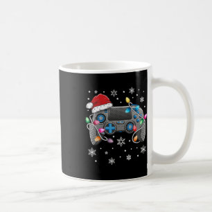 Video Game Controller Christmas Santa Hat Gamer Bo Coffee Mug