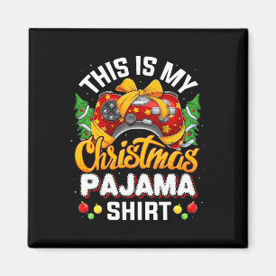 Video Game Controller Christmas Santa Hat Gamer Bo Magnet