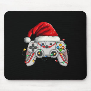 Video Game Controller Christmas Santa Hat Gamer Bo Mouse Mat