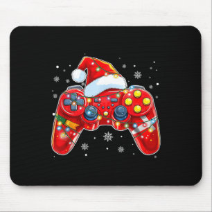 Video Game Controller Christmas Santa Hat Gamer Bo Mouse Mat