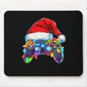 Video Game Controller Christmas Santa Hat Gamer Bo Mouse Mat