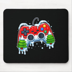 Video Game Controller Christmas Santa Hat Gamer Bo Mouse Mat