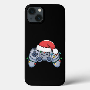 Video Game Controller Christmas Santa Hat Gamer iPhone 13 Case