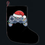 Video Game Controller Christmas Santa Hat Gamer Small Christmas Stocking<br><div class="desc">Video Game Controller Christmas Santa Hat Gamer</div>