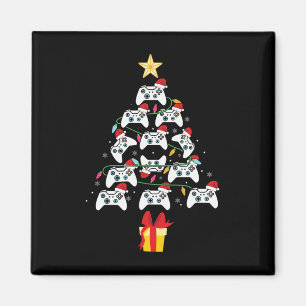 Video Game Controller Christmas Tree Xmas Boy Men Magnet