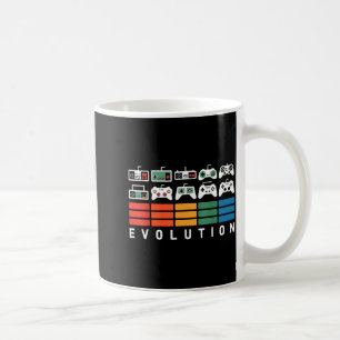 Video Game Controller Evolution 80s 90s Retro Gami Coffee Mug