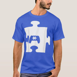 Video Game Controller Game Puzzle Autism Awareness T-Shirt