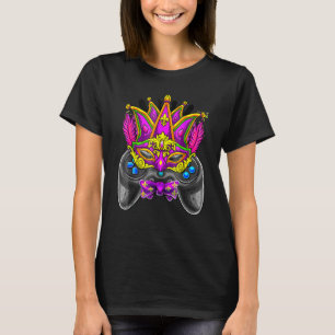 Video Game Controller Gamer E Sports Mardi Gras Ca T-Shirt