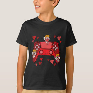 Video-game Controller Heart Valentines Day Cute Ga T-Shirt