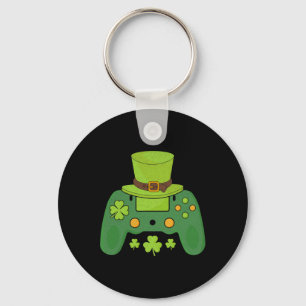Video Game Controller Irish Gamer Boys Happy St Pa Key Ring
