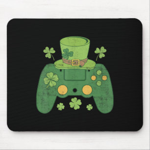 Video Game Controller Irish Gamer Boys Happy St Pa Mouse Mat