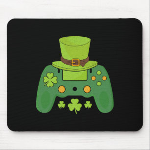 Video Game Controller Irish Gamer Boys Happy St Pa Mouse Mat