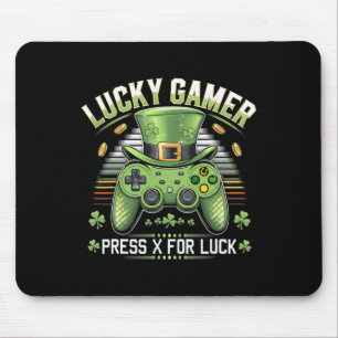 Video Game Controller Irish Gamer Boys St Patricks Mouse Mat