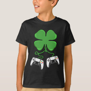 Video Game Controller Irish Gamer Boys St Patricks T-Shirt