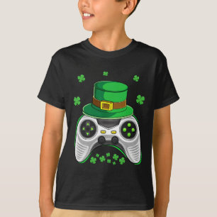 Video Game Controller Irish Gamer Boys St Patricks T-Shirt