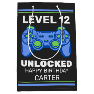 Video Game Controller Kid's Birthday Personalised Medium Gift Bag