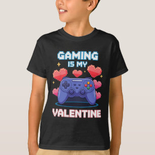 Video Game Controller Pixel Hearts For Valentine's T-Shirt