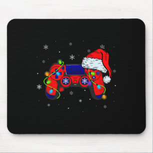 Video Game Controller Santa Hat Christmas Gamer Bo Mouse Mat