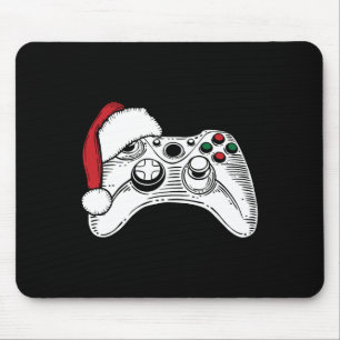 Video-game Controller Santa Hat Christmas Gaming X Mouse Mat