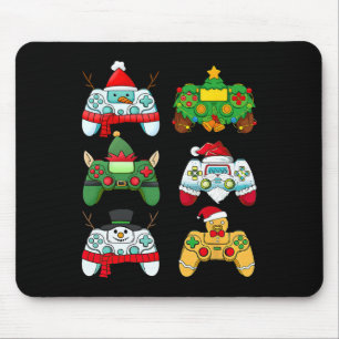 Video Game Controller Santa Hat Gamer Boys Xmas 2 Mouse Mat