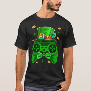 Video Game Controller St Patricks Day Gamer Men Bo T-Shirt