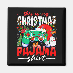 Video Game Controller This Is My Christmas Pajama  Magnet
