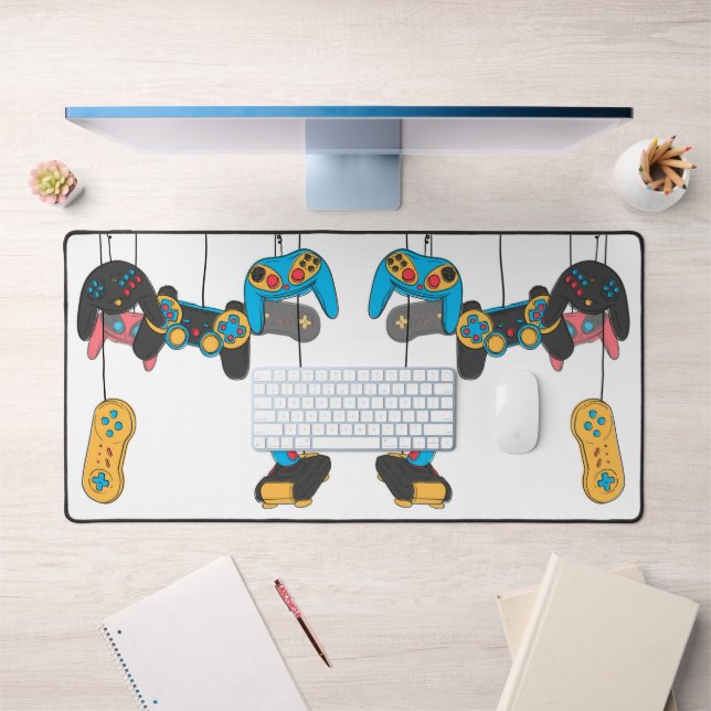 Video Game Controllers  Desk Mat (Office 1)