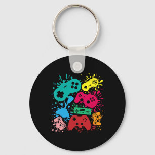 Video Game Controllers Retro 80's 90's Generation Key Ring