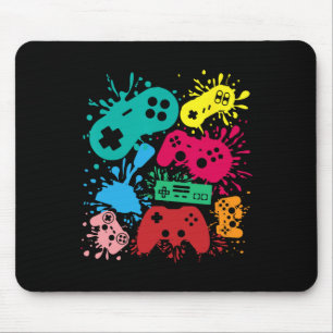 Video Game Controllers Retro 80's 90's Generation  Mouse Mat