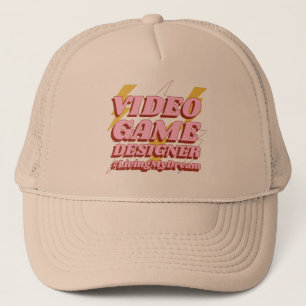 video game designer  trucker hat