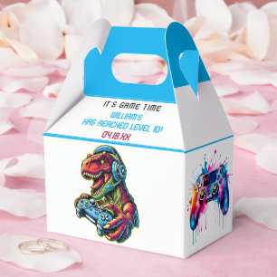 Video Game Dinosaur Gaming Birthday Party Favour Box