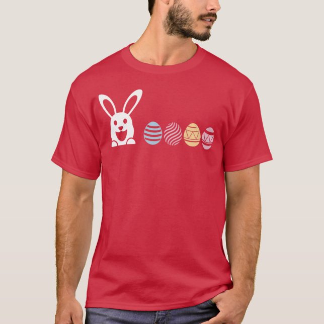 Video Game Easter Bunny Eggs Kids Gaming Adult Gam T-Shirt (Front)