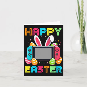 Video Game Easter Bunny Gaming Controller Gamer Bo Card