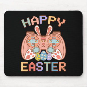 Video Game Easter Bunny Gaming Controller Gamer Bo Mouse Mat