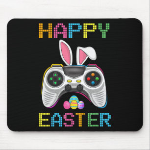 Video Game Easter Bunny Gaming Controller Gamer Bo Mouse Mat