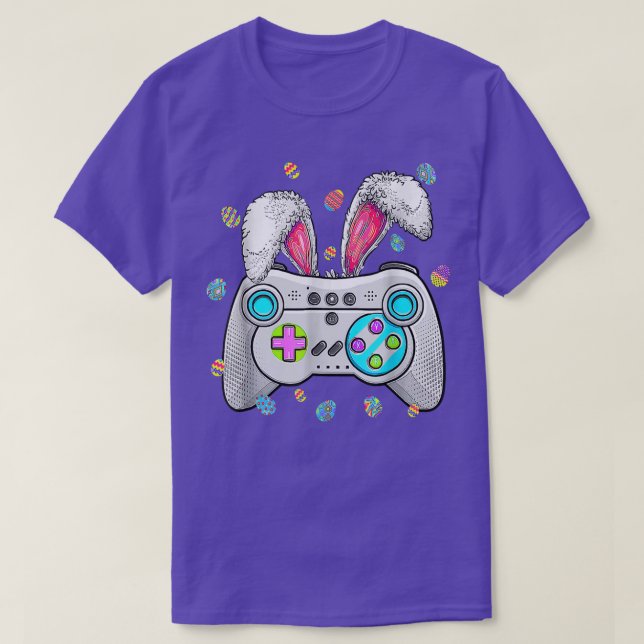 Video Game Easter Bunny Gaming Controller Gamer Bo T-Shirt (Design Front)