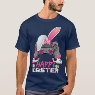 Video Game Easter Bunny Gaming Controller Gamer Bo T-Shirt