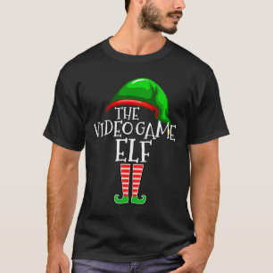 Video Game Elf Group Matching Family Christmas Gif T-Shirt