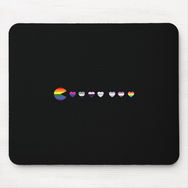 Video-game Funny Gaming Lgbt-q Ally Pride Flag Gam Mouse Mat (Front)