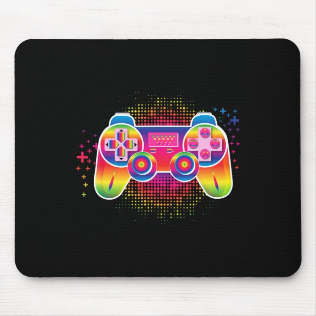 Video Game Gamer Controller  Mouse Mat (Front)