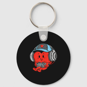 Video Game Gamer Heart Valentines Day Gaming Boys Key Ring
